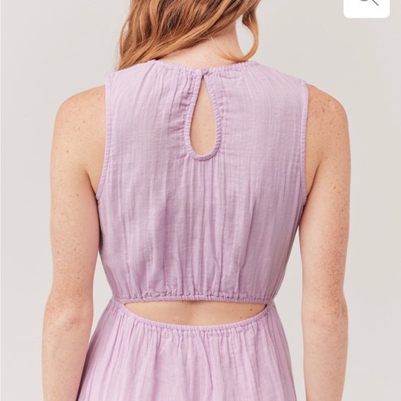 Pact Double Gauze Cutout Midi Dress - Picture 2 of 3